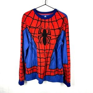 Disney Red and Blue Spider-Man Long Sleeve Shirt